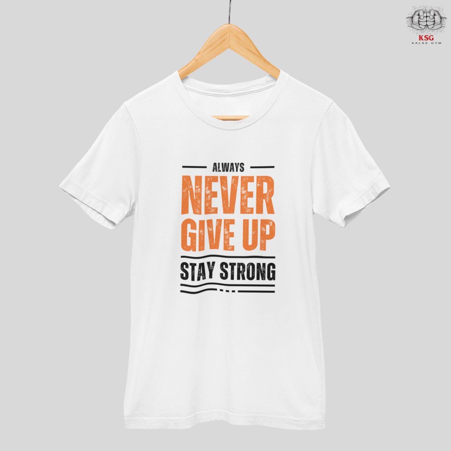 Never Give up Gym Motivation T-shirt