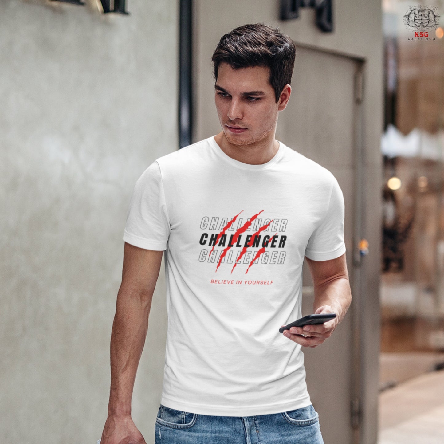 Challenger Gym Motivation T-shirt