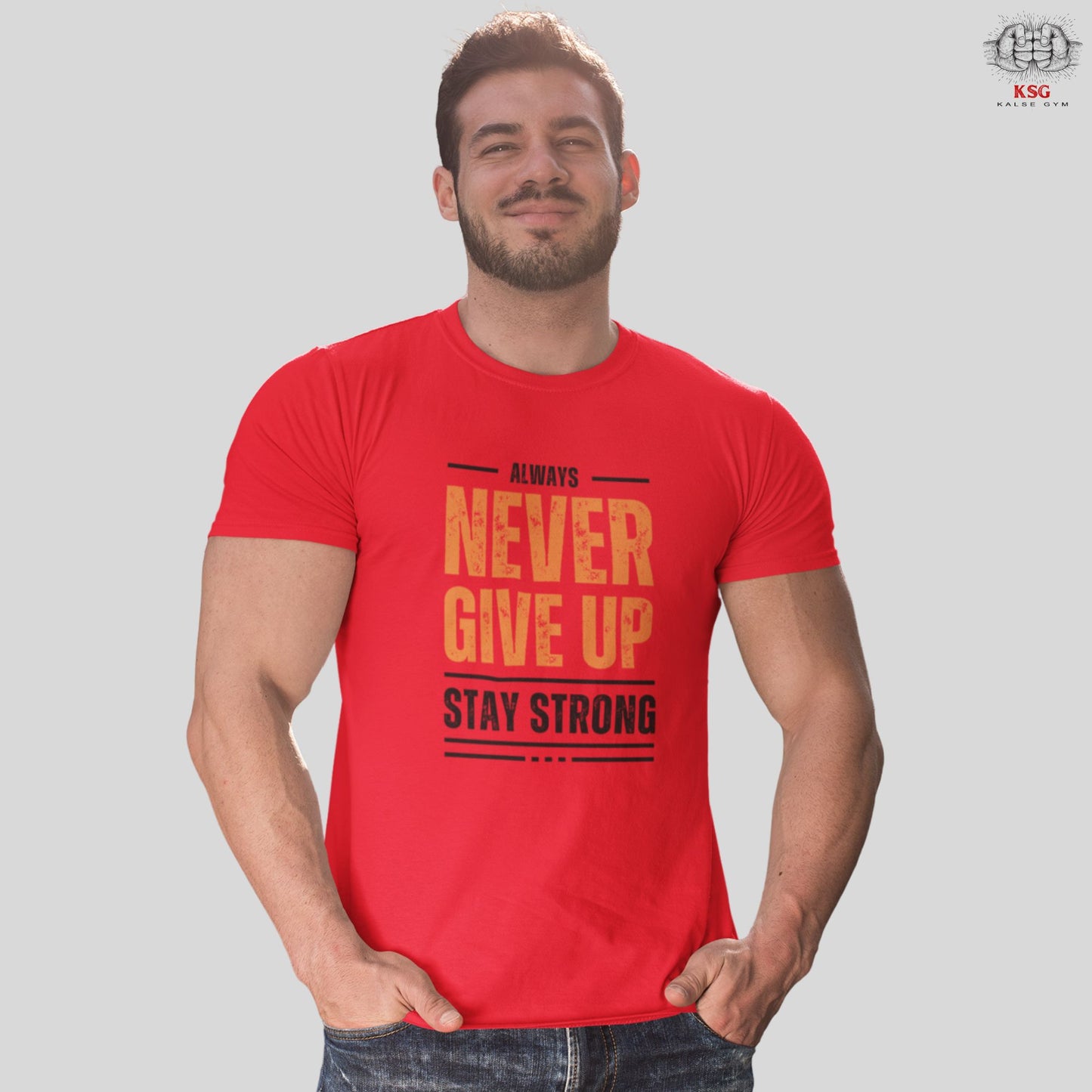 Never Give up Gym Motivation T-shirt