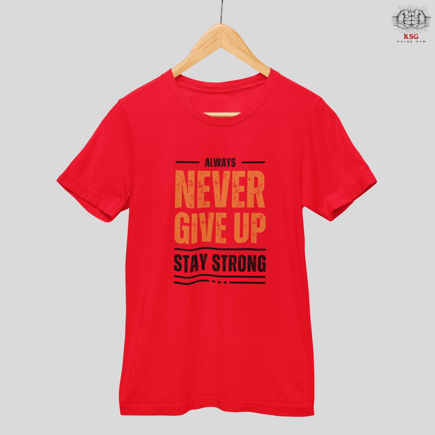 Never Give up Gym Motivation T-shirt