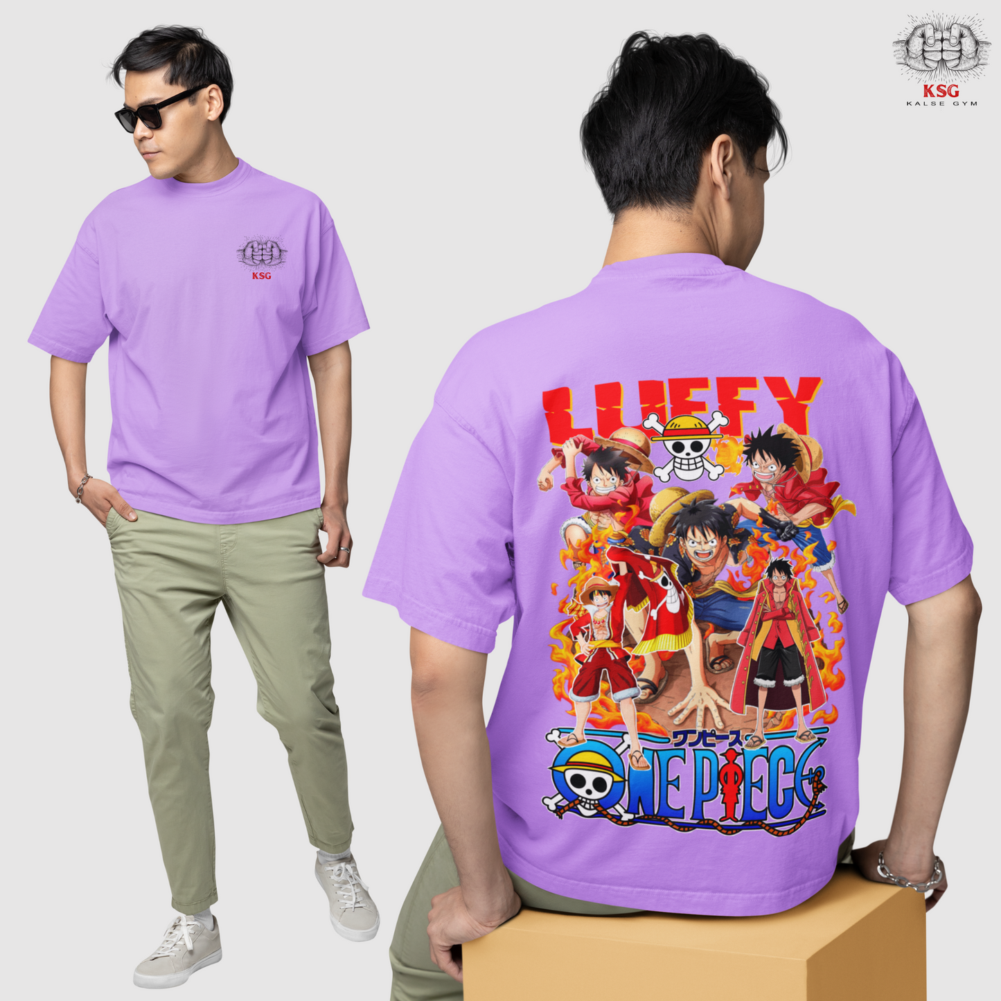 Monkey D. Luffy Oversized Anime T-Shirt