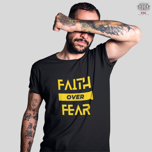 Faith Over Fear Gym T-shirt For Men