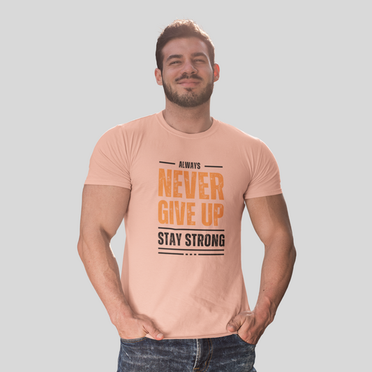 Never Give up Gym Motivation T-shirt