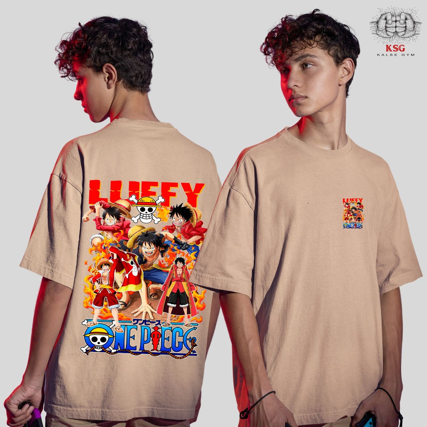 Monkey D. Luffy Oversized Anime T-Shirt