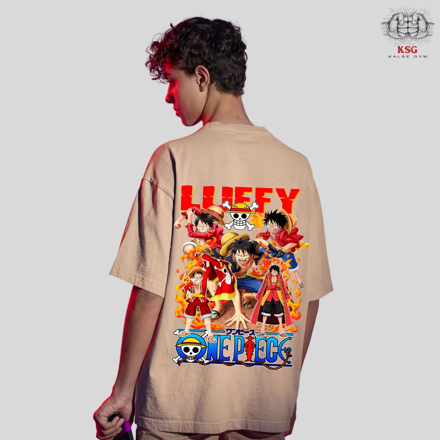 Monkey D. Luffy Oversized Anime T-Shirt