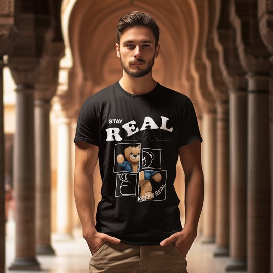 Stay Real T-shirt For Men