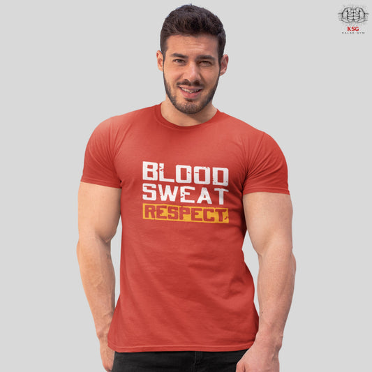 Blood Sweet Respect Gym Motivation T-shirt